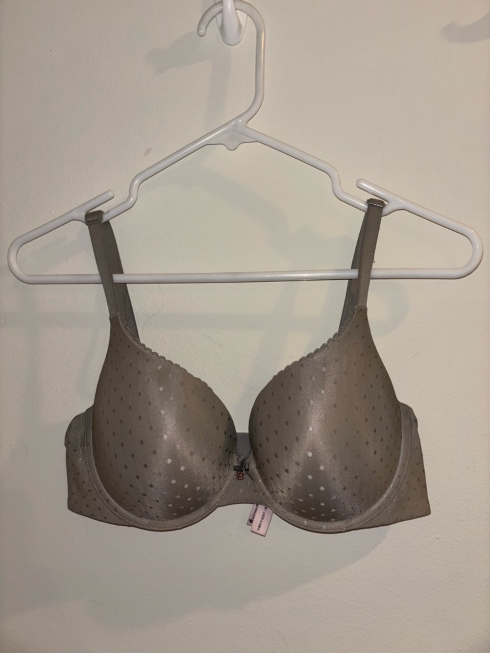 Victoria’s Secret Taupe Polka Dot Push-Up Bra